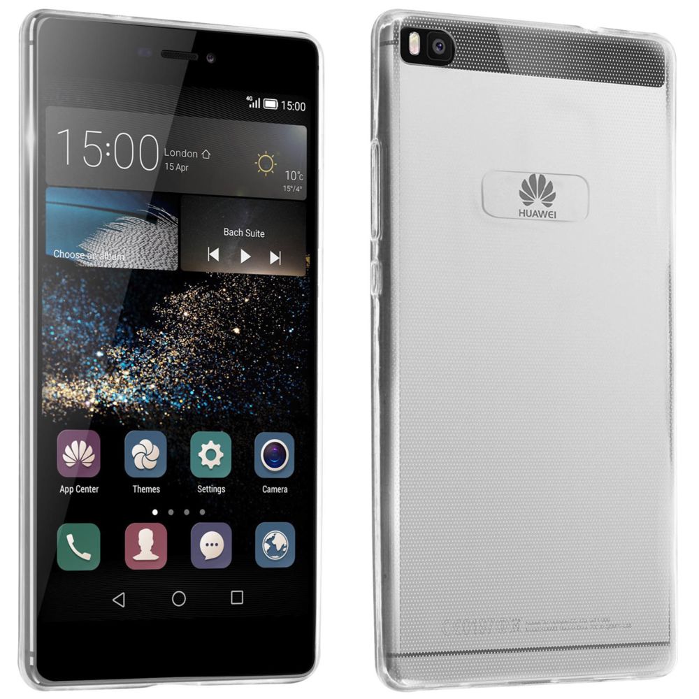 Avizar - Coque Transparente Silicone Gel Huawei P8 - Coque ultra-fine - Coque, étui smartphone