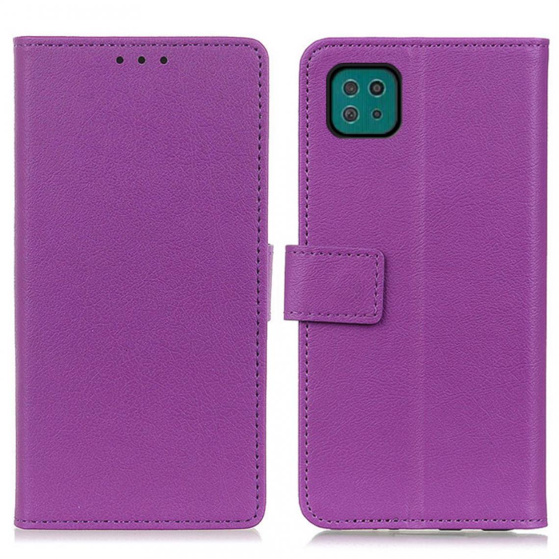 Other - Etui en PU avec support violet pour votre Samsung Galaxy A22 5G (EU Version) - Coque, étui smartphone