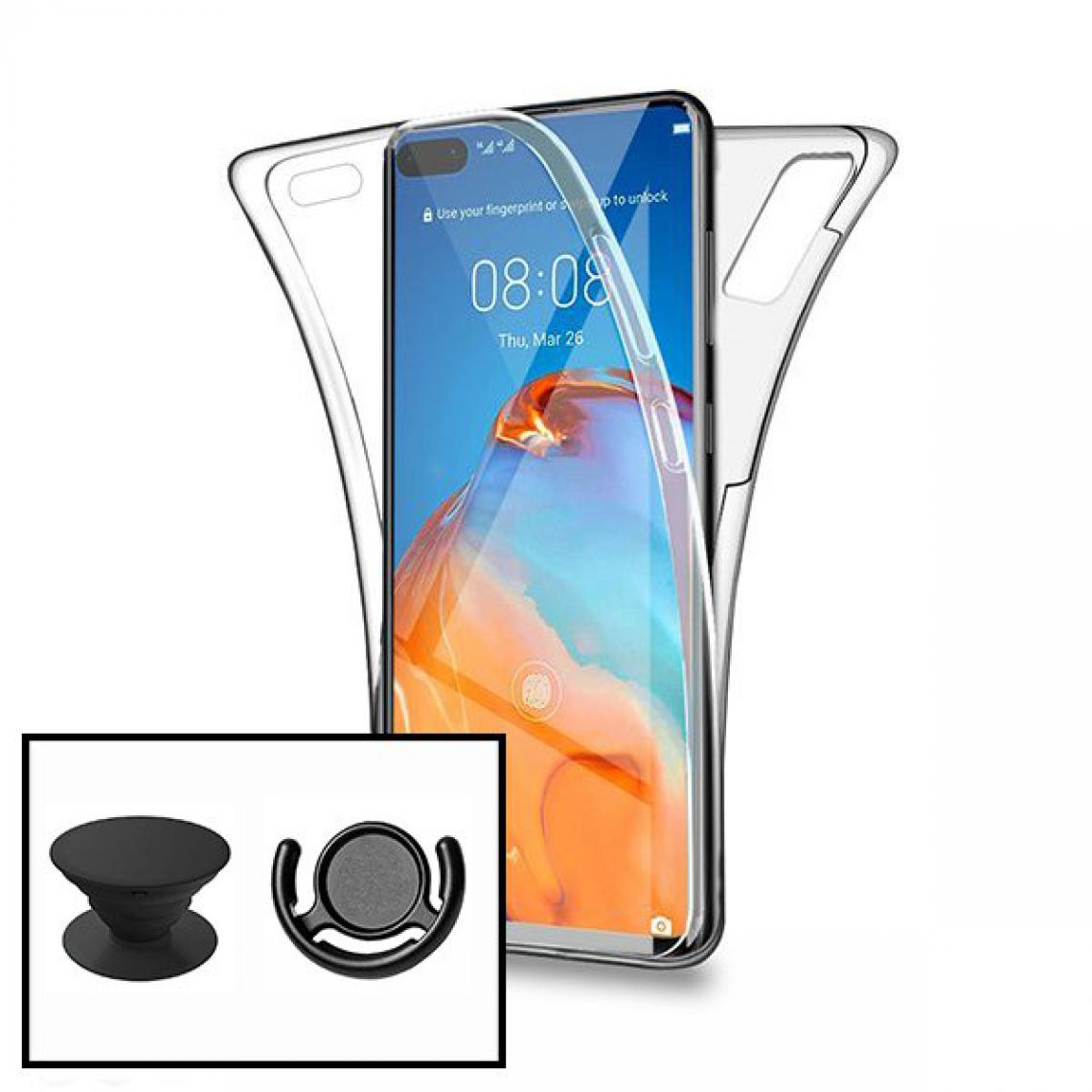 Phonecare - Kit Coque 3x1 360° Impact Protection + 1 PopSocket + 1 Support PopSocket Noir - Impact Protection - Huawei P40 4G - Coque, étui smartphone