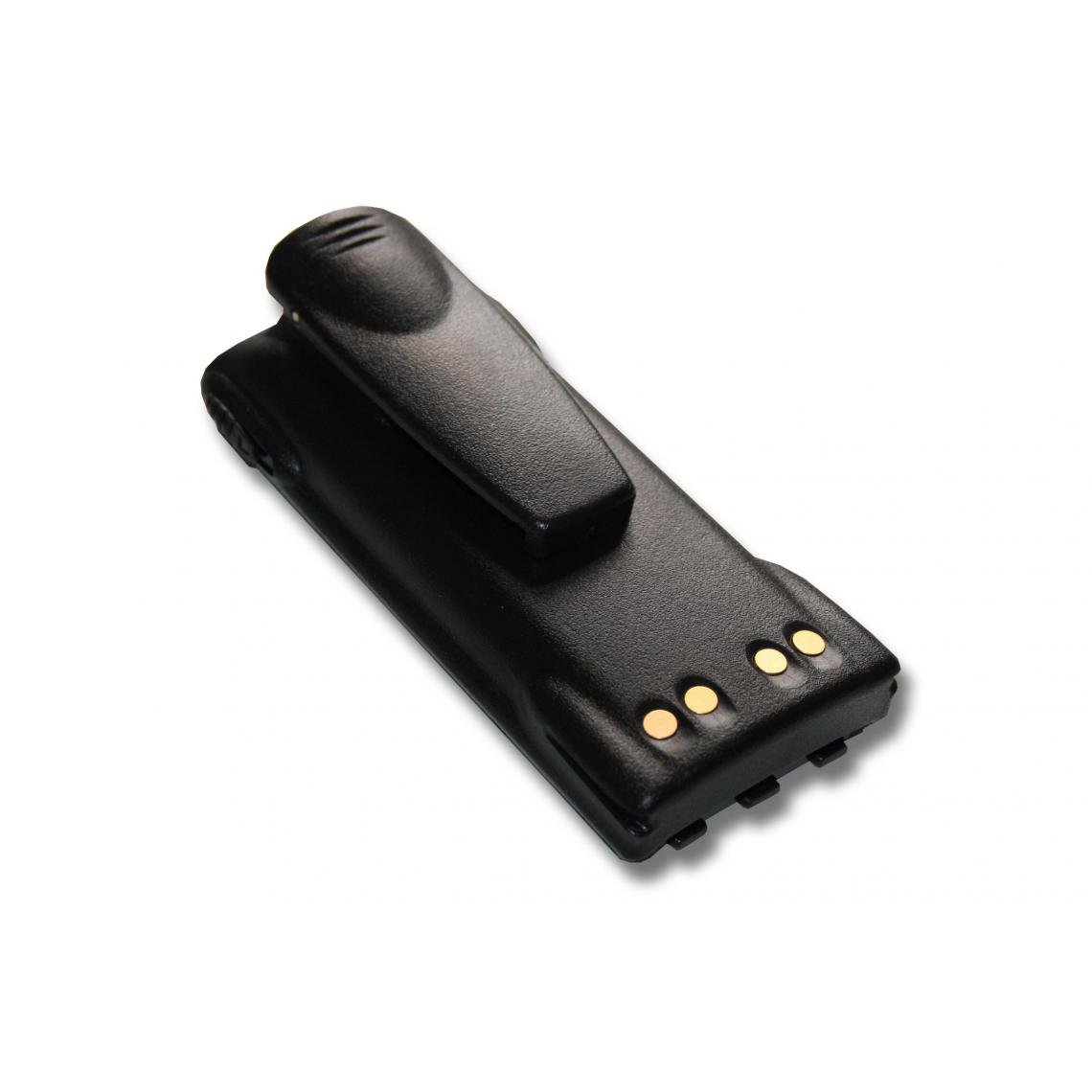 Vhbw - vhbw Batterie remplacement pour Motorola PMNN4158, PMNN4158AR pour radio talkie-walkie (1500mAh, 7,2V, NiMH) - avec clip de ceinture - Autres accessoires smartphone