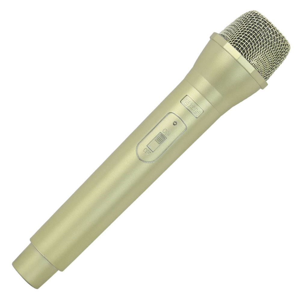 marque generique - Accessoires De Microphone Sans Fil En Plastique Artificiel Fake Mic Toy Handheld Golden - Accessoires micros