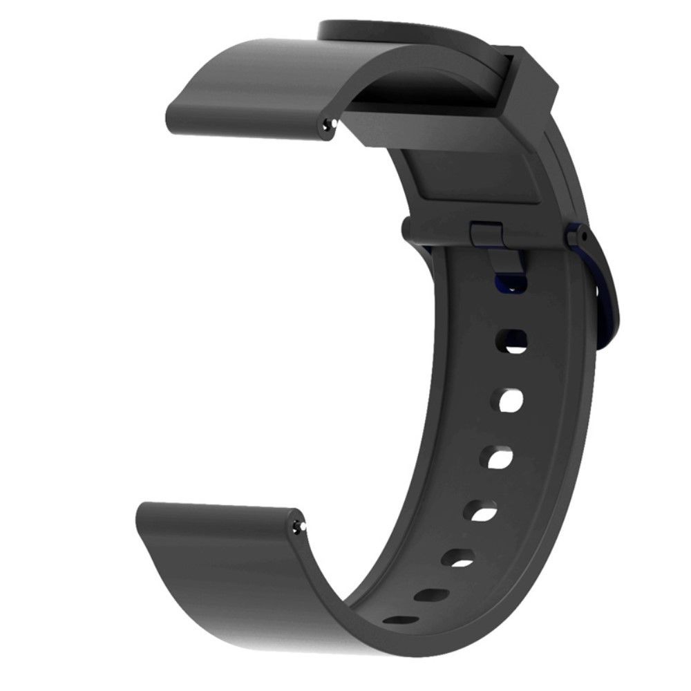 marque generique - Bracelet en silicone 20mm souple noir pour votre Xiaomi Amazfit Bip - Accessoires bracelet connecté