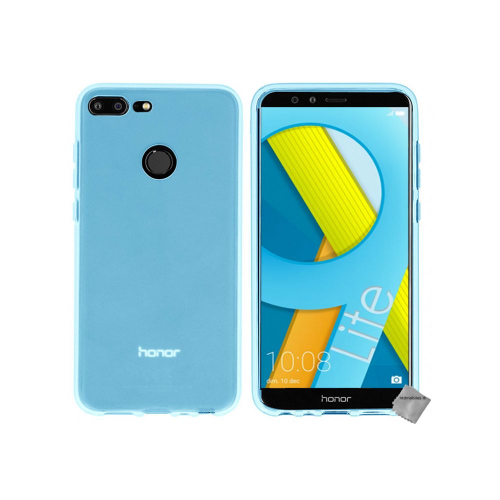 Htdmobiles - Housse etui coque pochette silicone gel fine pour Huawei Honor 9 Lite + film ecran - BLEU - Autres accessoires smartphone