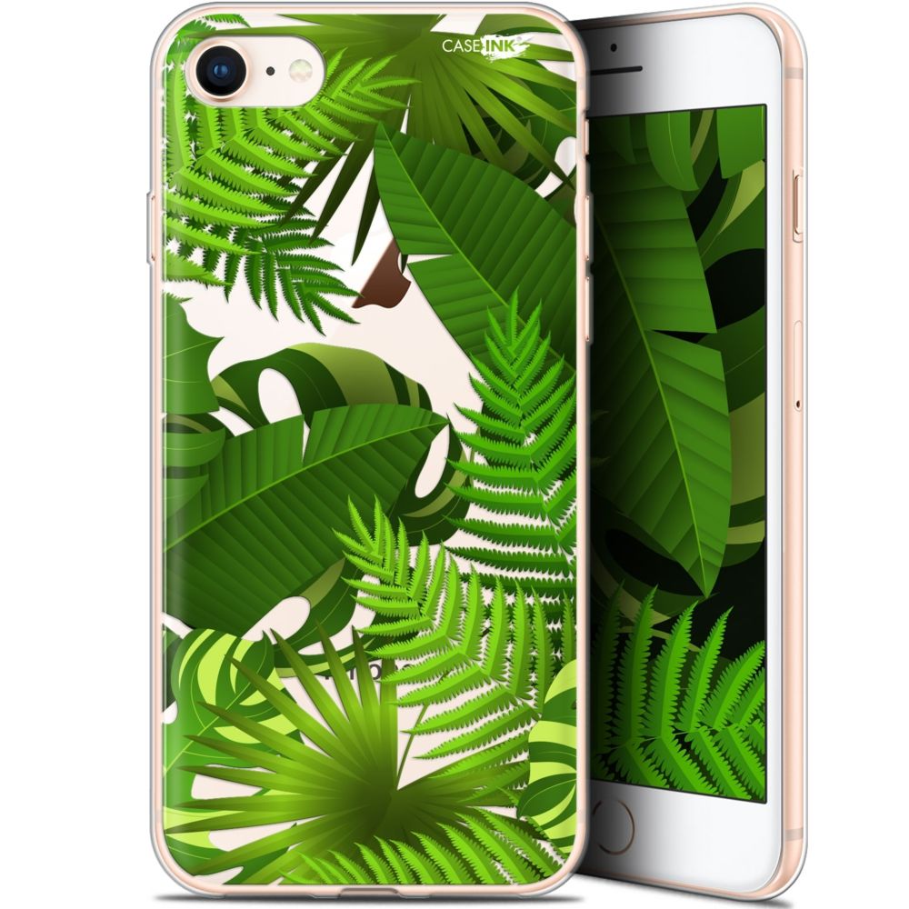 Caseink - Coque arrière Apple iPhone 7/8 (4.7 ) Gel HD [ Nouvelle Collection - Souple - Antichoc - Imprimé en France] Plantes des Tropiques - Coque, étui smartphone
