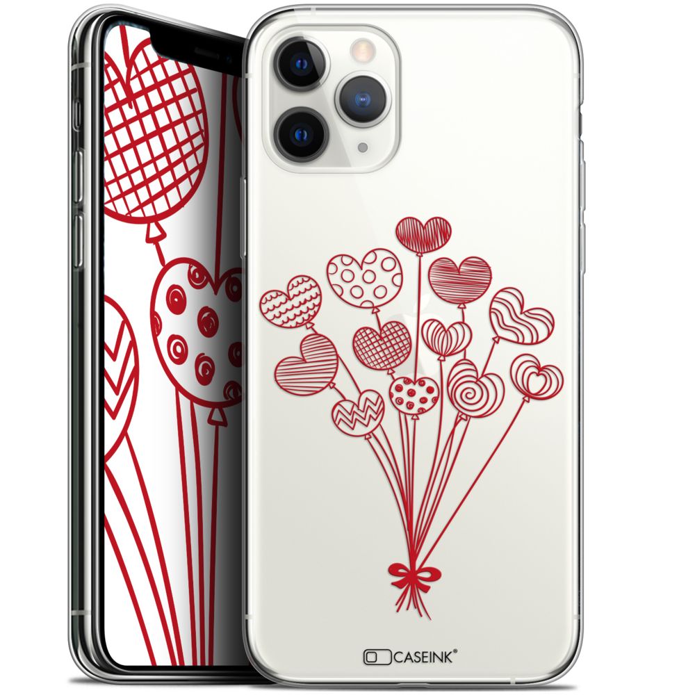 Caseink - Coque Pour Apple iPhone 11 Pro (5.8 ) [Gel HD Collection Love Saint Valentin Design Ballons d'amour - Souple - Ultra Fin - Imprimé en France] - Coque, étui smartphone