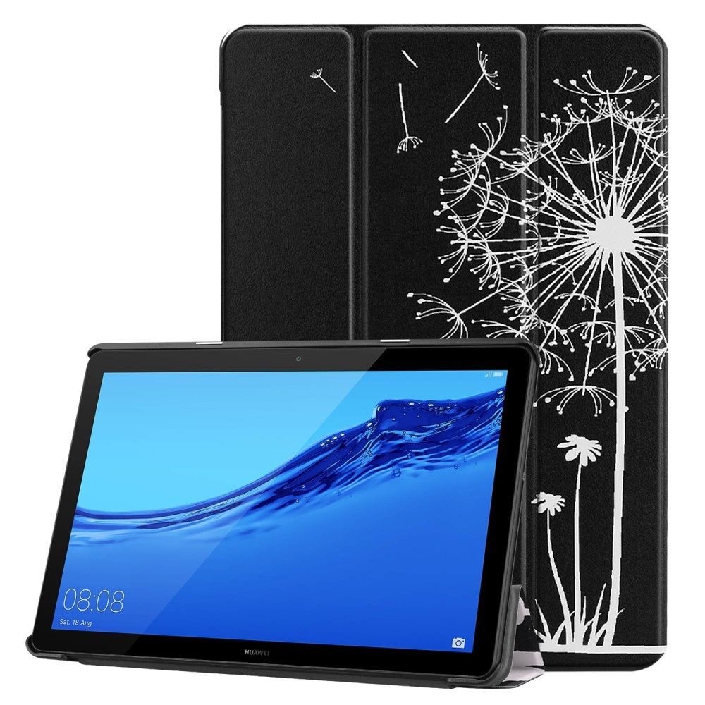 marque generique - Etui en PU tri-fold motif pissenlit pour votre Huawei MediaPad T5 10 - Autres accessoires smartphone