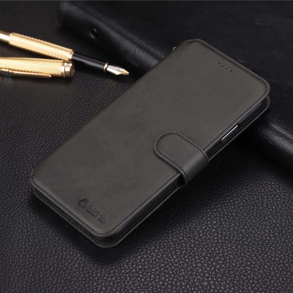 marque generique - Etui en PU avec support noir pour votre Apple iPhone XS 5.8 inch - Autres accessoires smartphone