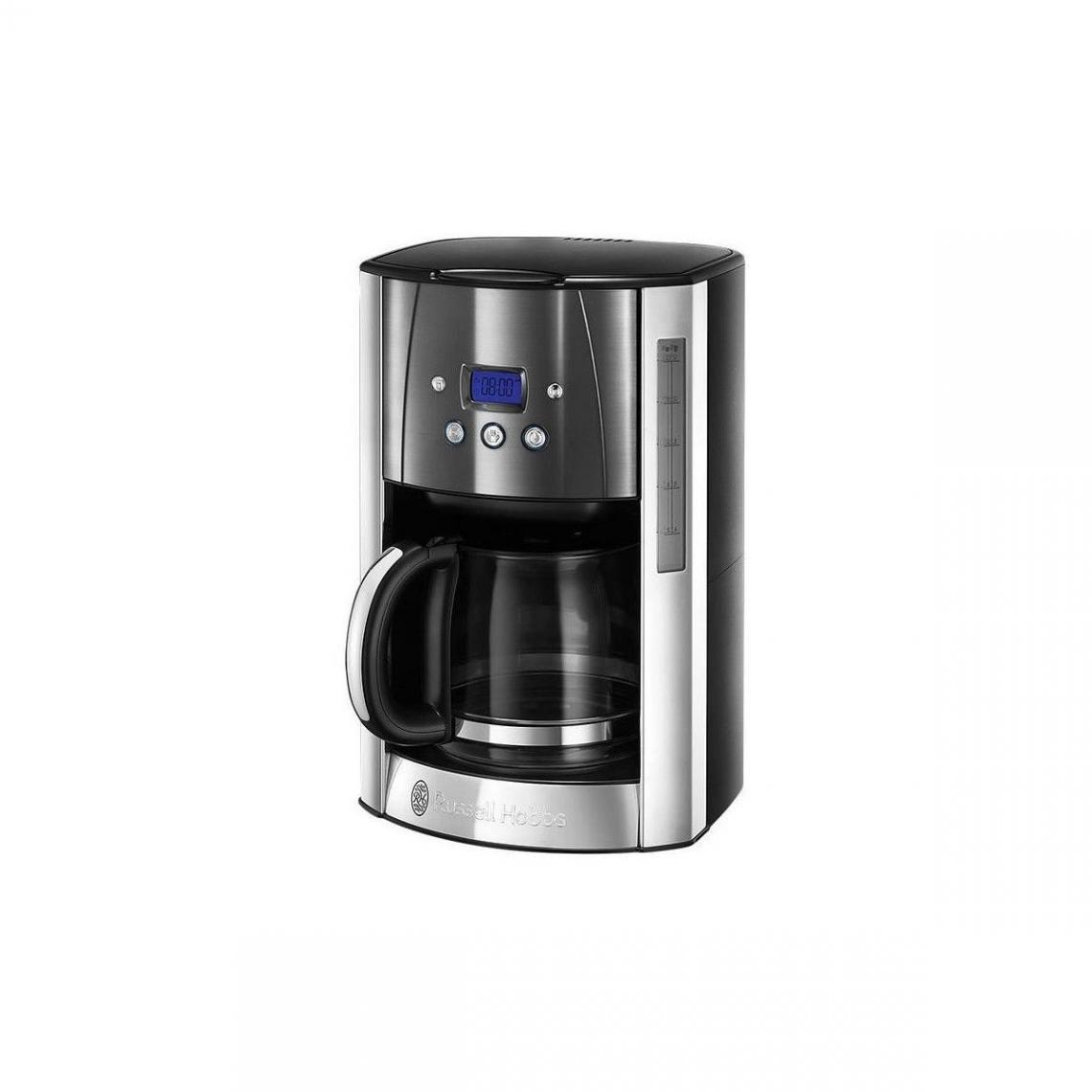 Russell Hobbs - RUSSELL HOBBS 23241-56 Cafetiere Filtre Luna 1.8L Inox, 12 Tasses, Programmable, Auto-Nettoyante - Gris - Expresso - Cafetière