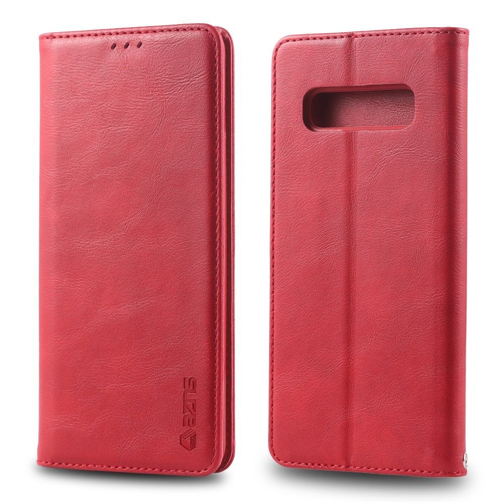 marque generique - Etui en PU style rétro rouge pour votre Samsung Galaxy S10 - Autres accessoires smartphone