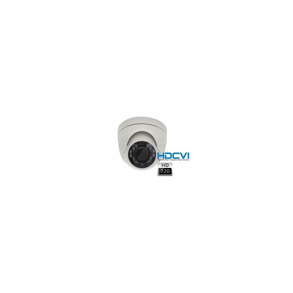 Dahua - Mini caméra dôme HDCVI 720P objectif fixe 2.8 infrarouge 10 mètres - Caméra de surveillance connectée
