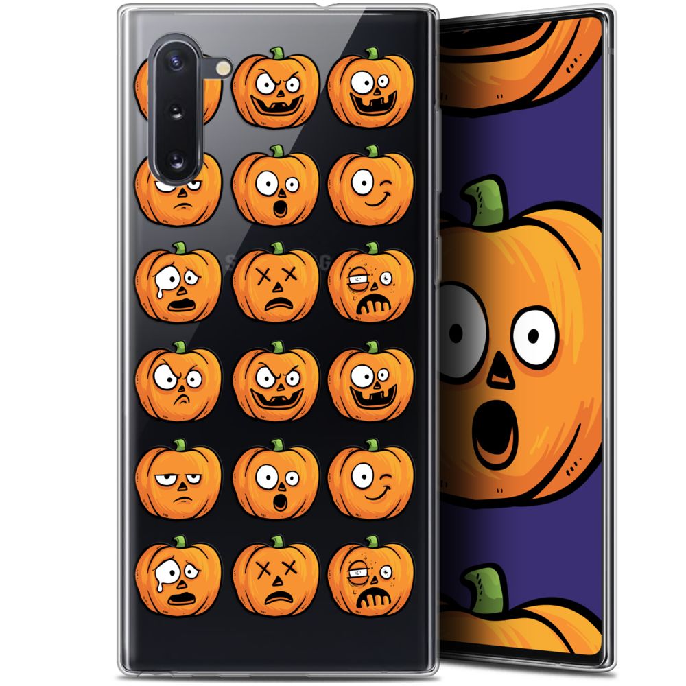 Caseink - Coque Pour Samsung Galaxy Note 10 (6.3 ) [Gel HD Collection Halloween Design Cartoon Citrouille - Souple - Ultra Fin - Imprimé en France] - Coque, étui smartphone