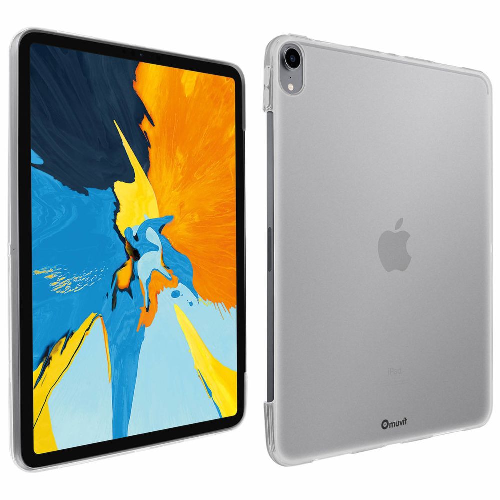 Muvit - Coque Apple iPad Pro 11 Silicone Antichoc Fin Crystal Muvit Transparent - Coque, étui smartphone