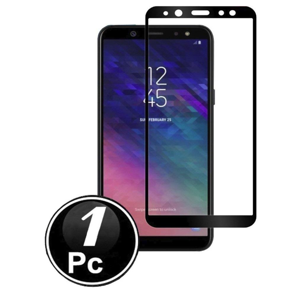 marque generique - Samsung Galaxy A6 2018 Vitre protection d'ecran en verre trempé incassable protection integrale Full 3D Tempered Glass FULL GLUE - [X1-Noir] - Autres accessoires smartphone