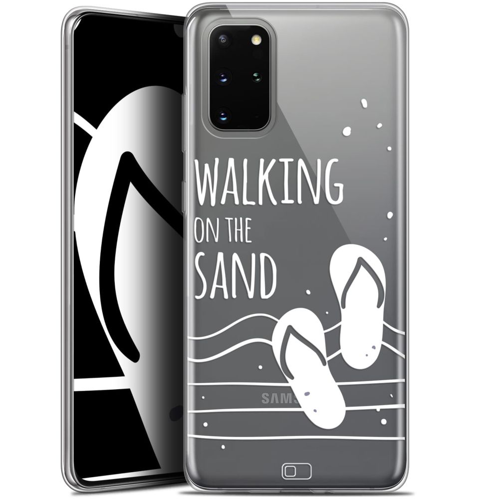 Caseink - Coque Pour Samsung S20+ (6.7 ) [Gel HD Collection Summer Design Walking on the Sand - Souple - Ultra Fin - Imprimé en France] - Coque, étui smartphone