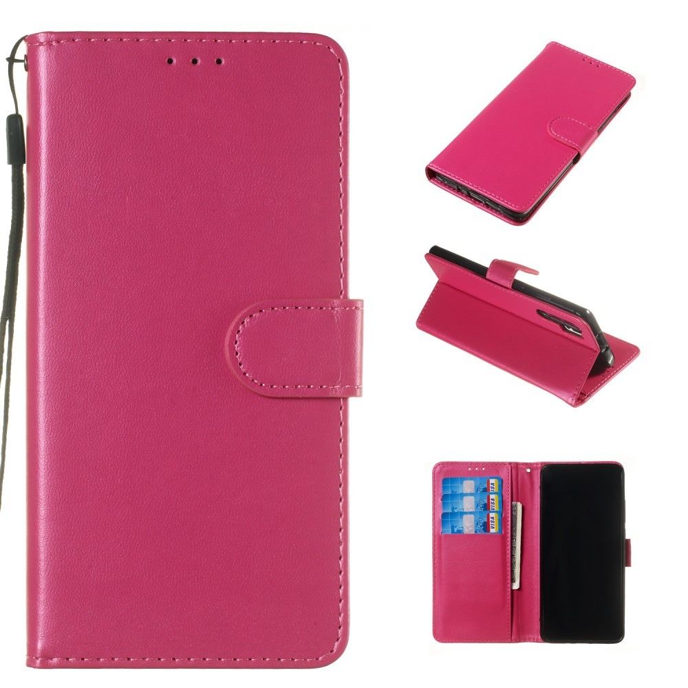 marque generique - Etui en PU de couleur unie avec support rose pour votre Huawei P30 Pro - Coque, étui smartphone