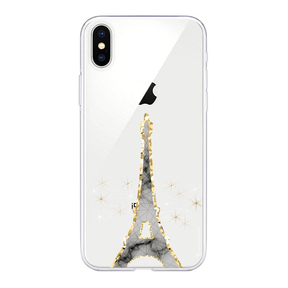 La Coque Francaise - Coque iPhone X/Xs souple transparente Illumination de paris Motif Ecriture Tendance La Coque Francaise. - Coque, étui smartphone