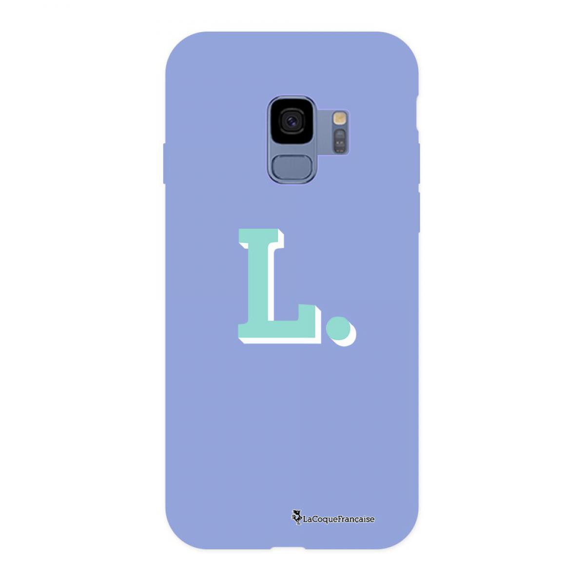 La Coque Francaise - Coque Samsung Galaxy S9 Silicone Liquide Douce lilas Initiale L La Coque Francaise. - Coque, étui smartphone