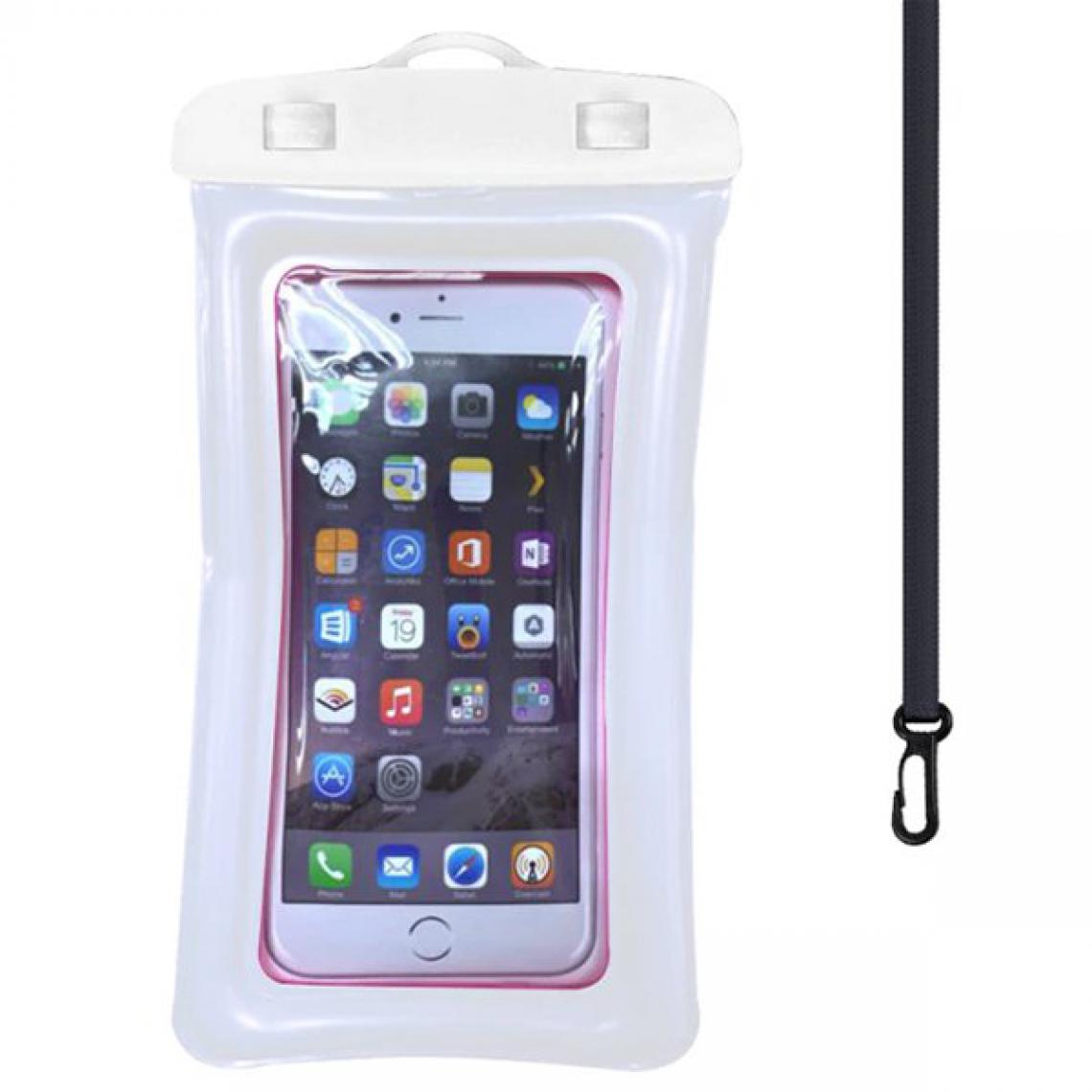 Phonecare - Coque flottante WaterprofFloating IPX8 - 6 "(Hauteur: 210 mm x Longueur: 110 mm) pour Wiko - Blanc - Coque, étui smartphone
