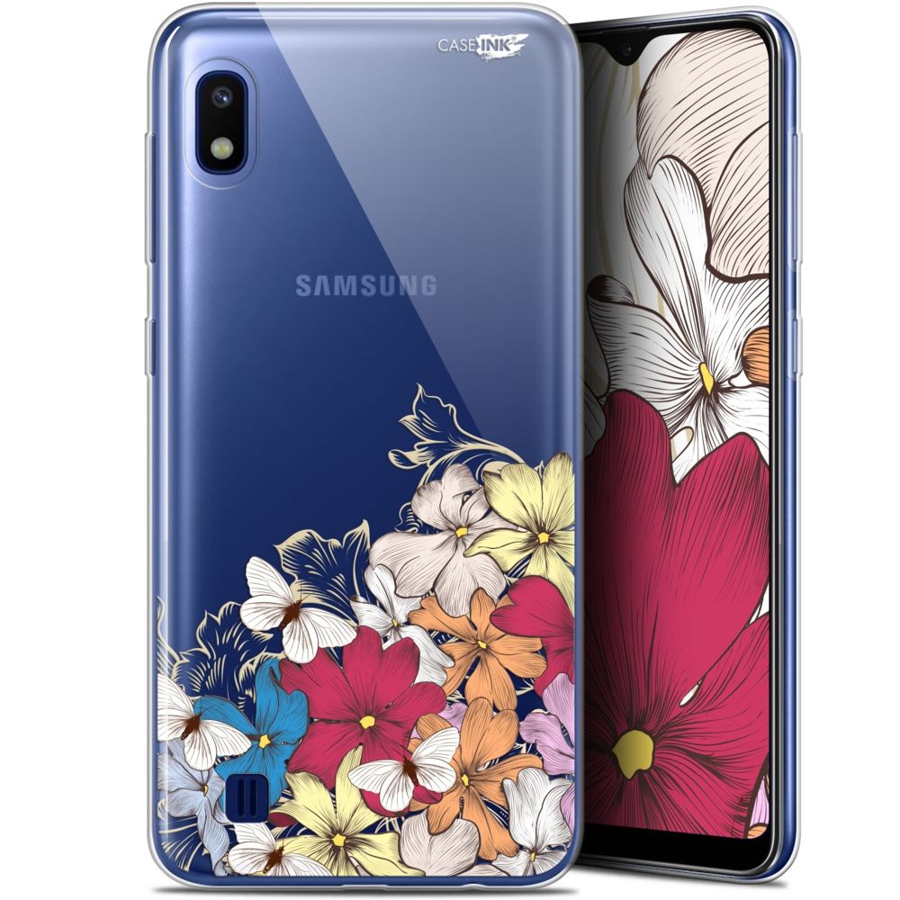 Caseink - Coque arrière Samsung Galaxy A10 (6.2 ) Gel HD [ Nouvelle Collection - Souple - Antichoc - Imprimé en France] Nuage Floral - Coque, étui smartphone