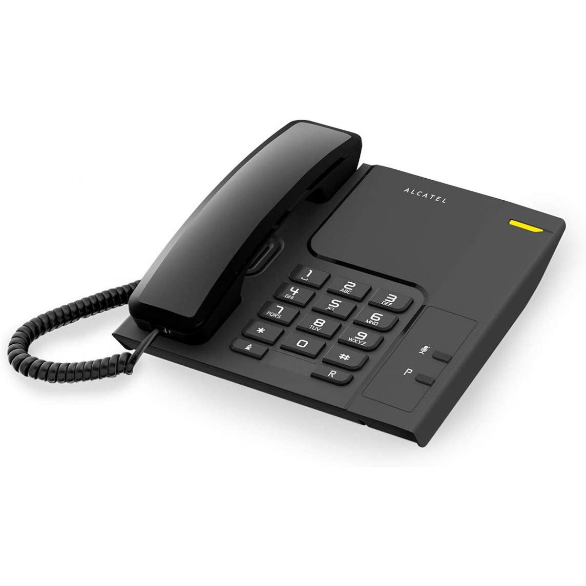 Alcatel - telephone filaire analogique Noir - Téléphone fixe filaire