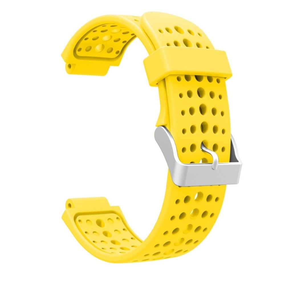 marque generique - Bracelet en silicone trous ronds jaune pour votre Garmin Forerunner 220/230/235/620/630 - Accessoires bracelet connecté