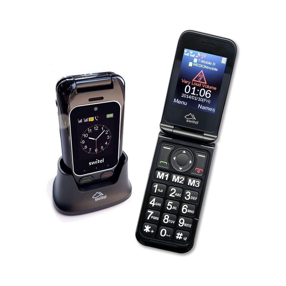 Switel - M800 3G Switel Téléphone clapet senior - Autres accessoires smartphone