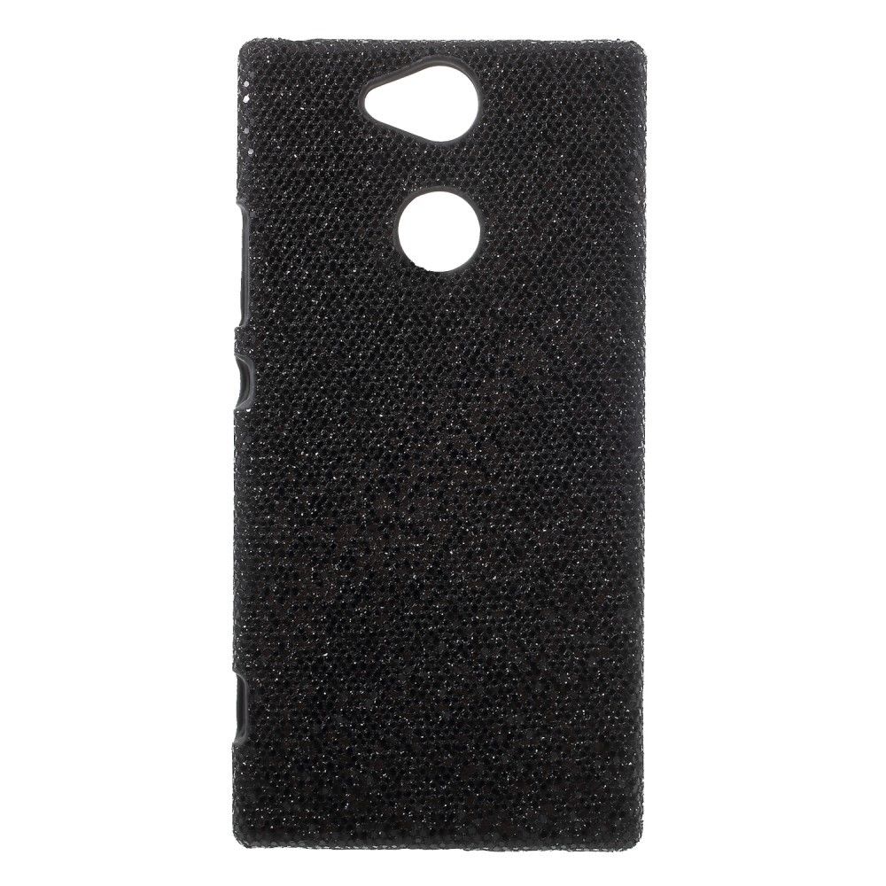 marque generique - Etui en PU glitter noir de peau  pour Sony Xperia XA2 - Autres accessoires smartphone