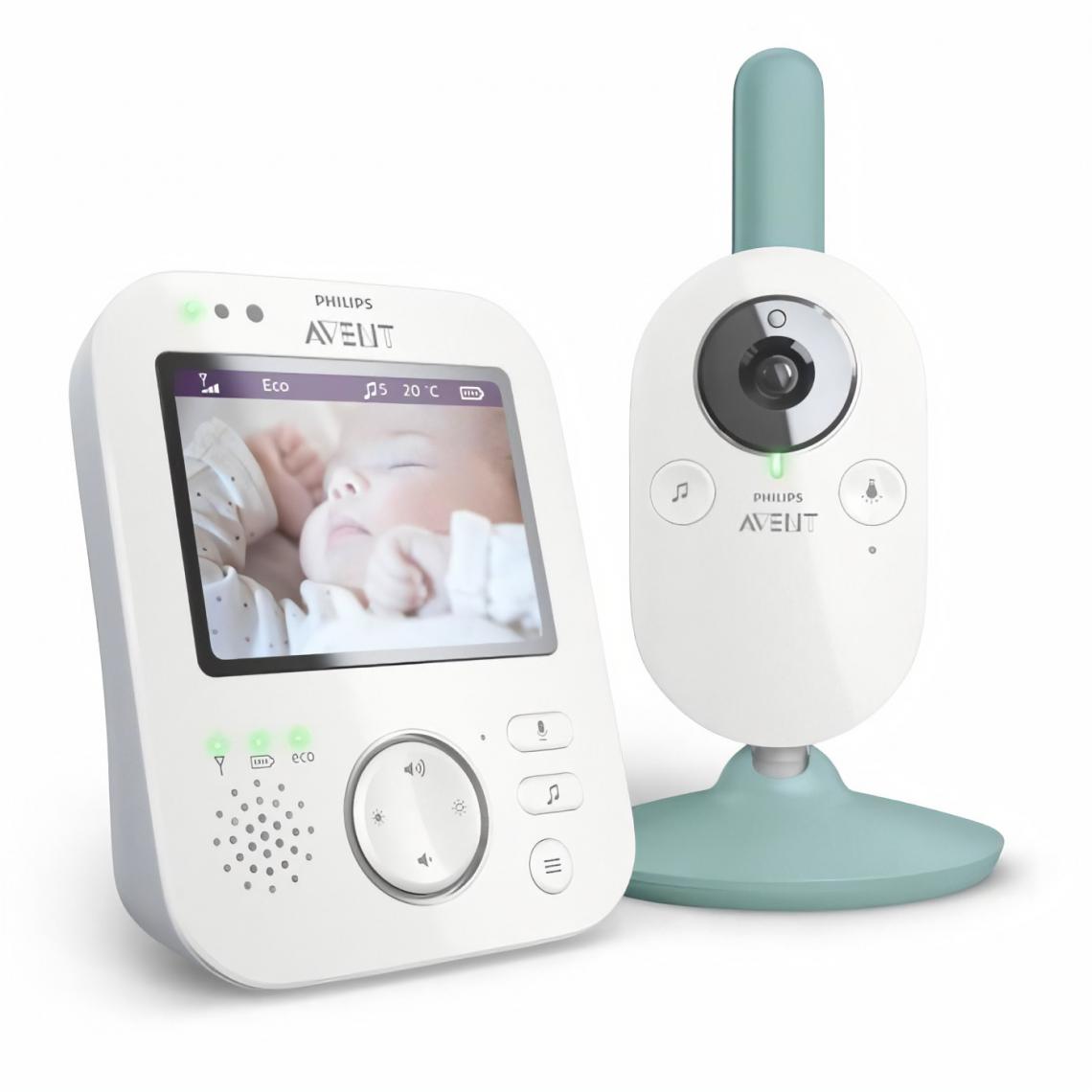 Philips Avent - PHILIPS SCD841/26 Ecoute-bébé video - Ecran HD 3,5 pouces - Connexion privée et sécurisée - Portée jusqu'a 300m - 10h d'aut... - Babyphone connecté