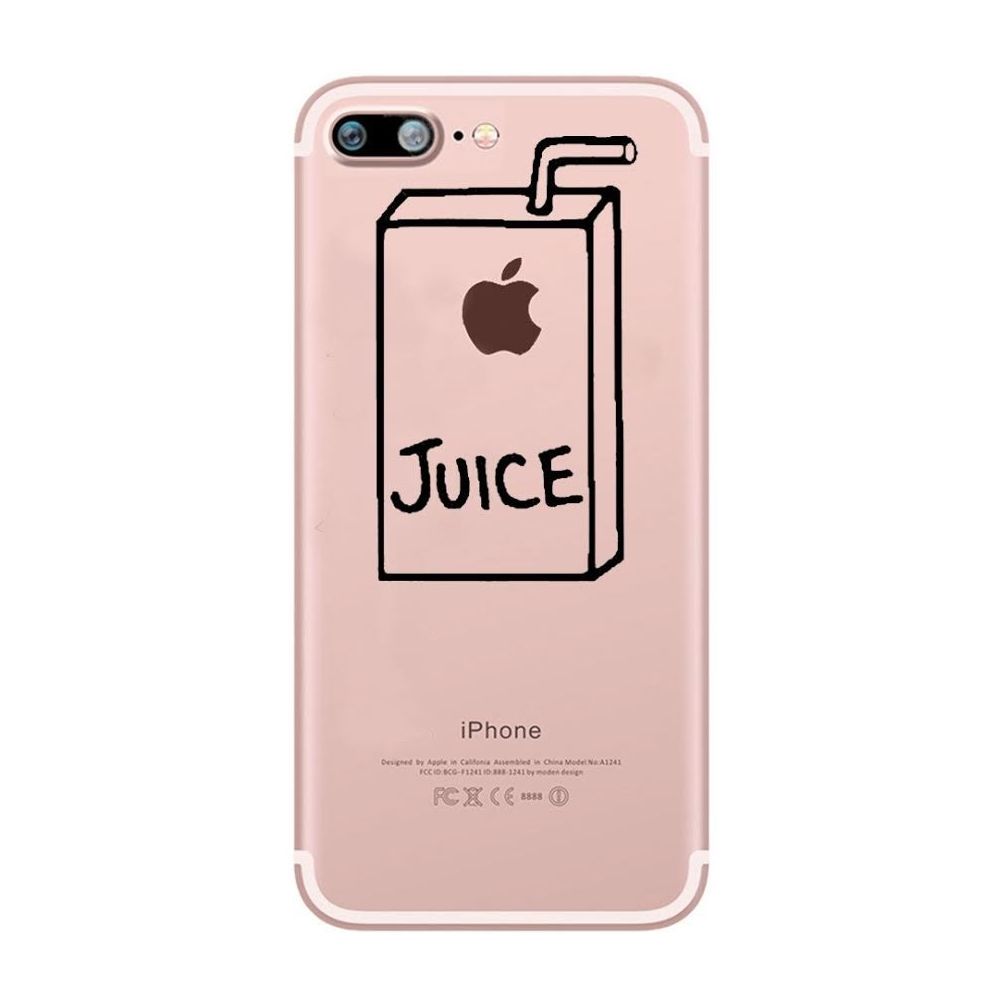 Shot - Coque Silicone IPHONE 11 Juice Fun APPLE Jus de Pomme Boisson Transparente Protection Gel Souple - Coque, étui smartphone