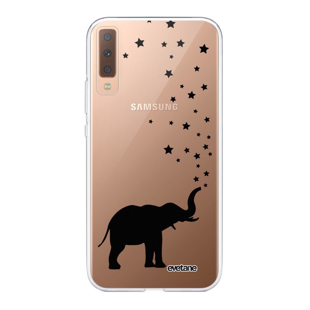 Evetane - Coque Samsung Galaxy A7 2018 360 intégrale transparente Elephant Ecriture Tendance Design Evetane. - Coque, étui smartphone