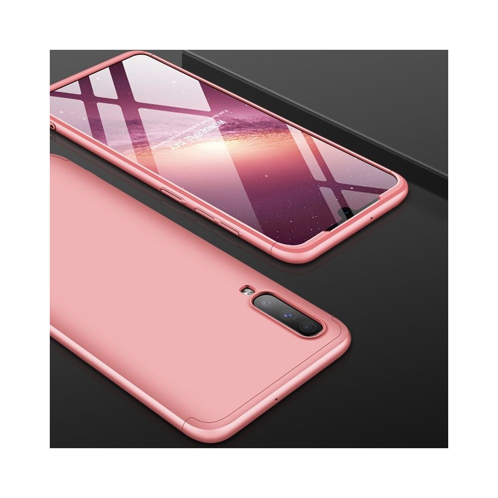 Wewoo - Coque Rigide Étui pour PC à couverture intégrale à trois étages Galaxy A70 or rose - Coque, étui smartphone