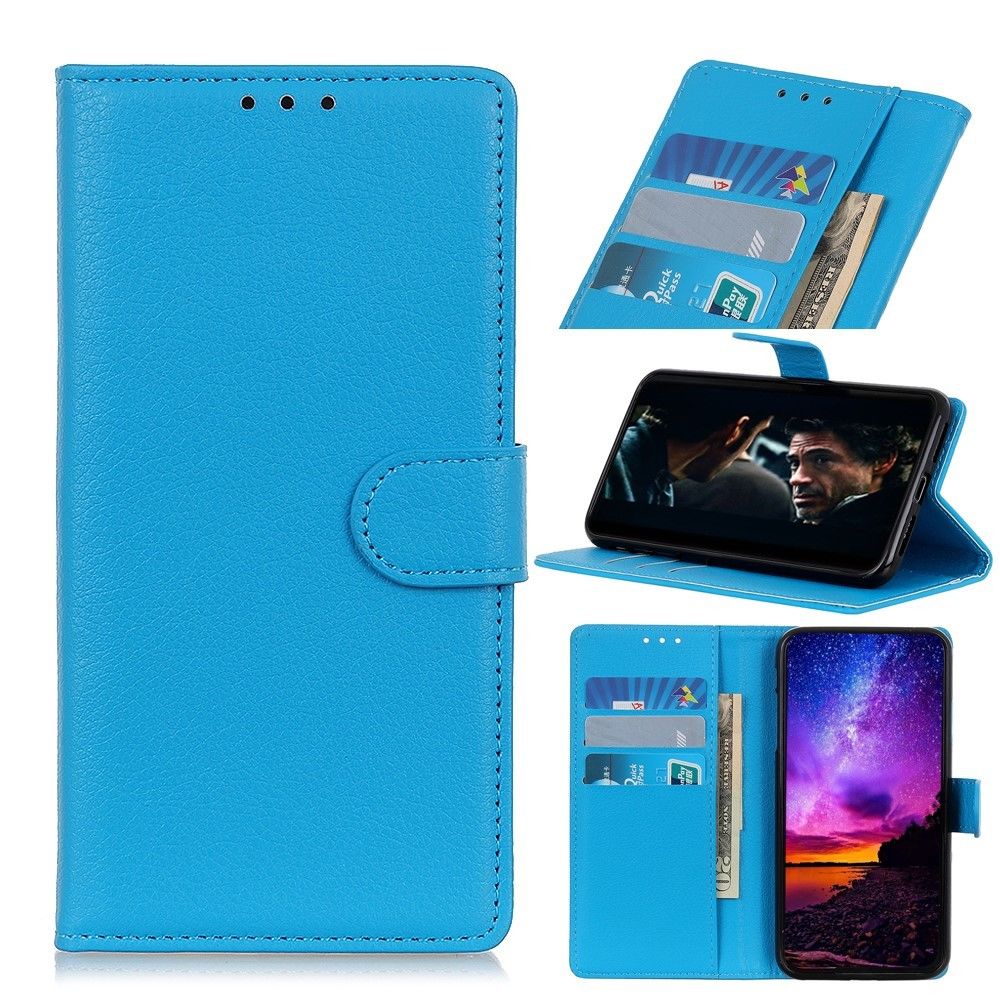 Generic - Etui en PU avec support de couleur bleu pour Sony Xperia 10 II - Coque, étui smartphone