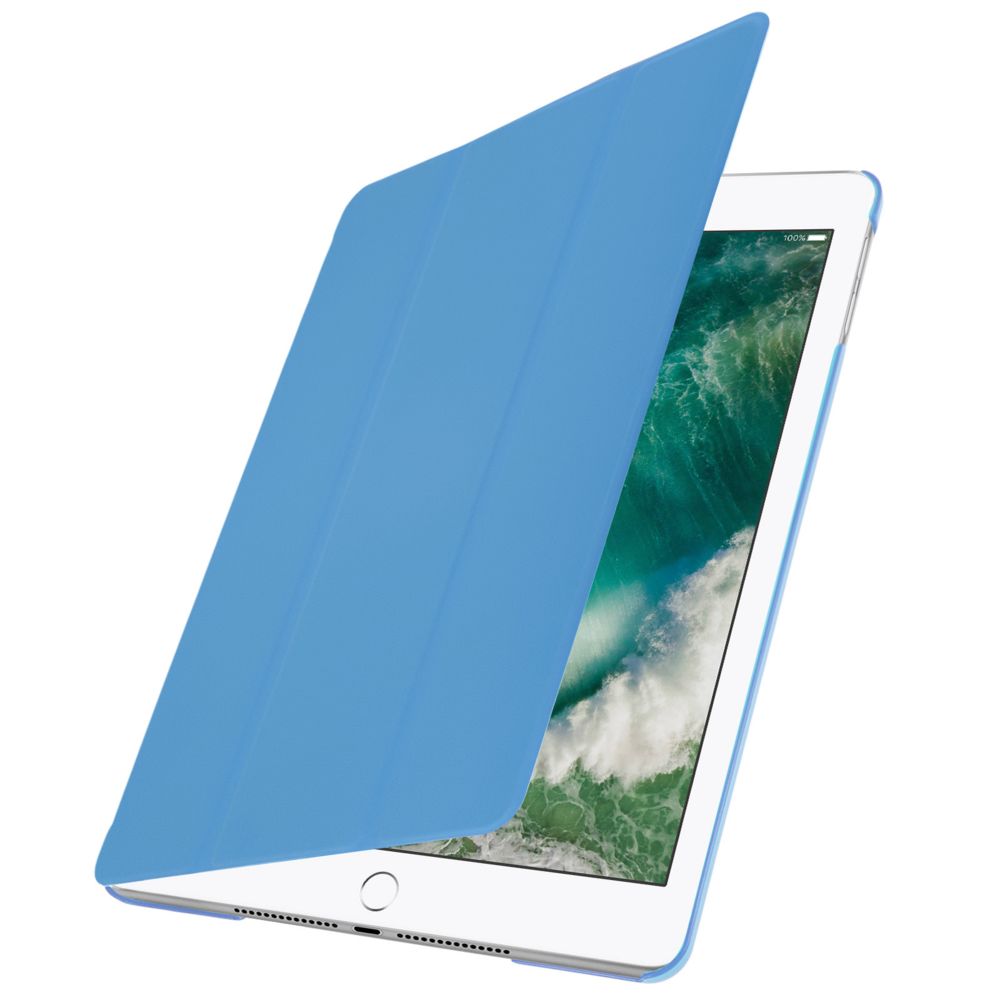 Avizar - Housse iPad 9.7 (2017) Etui Clapet Folio Support Video / Clavier Bleu - Coque, étui smartphone