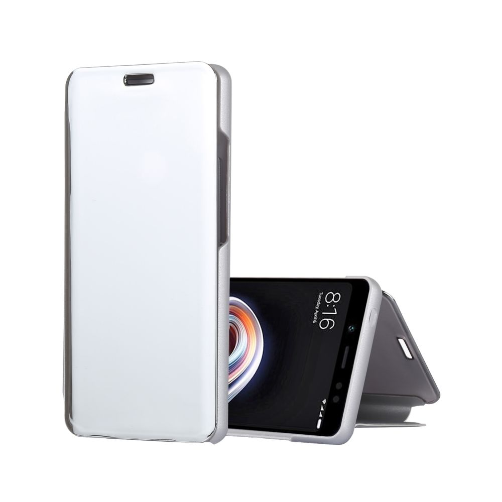 Wewoo - Coque Housse en cuir pour miroir Xiaomi Redmi Note 5 Pro avec support argent - Coque, étui smartphone