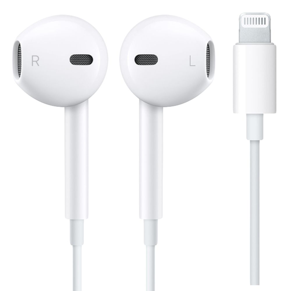 Apple - Ecouteurs Earpods Lightning Original Blanc pour Apple iPhone 7 / 7 Plus - Oreillette bluetooth