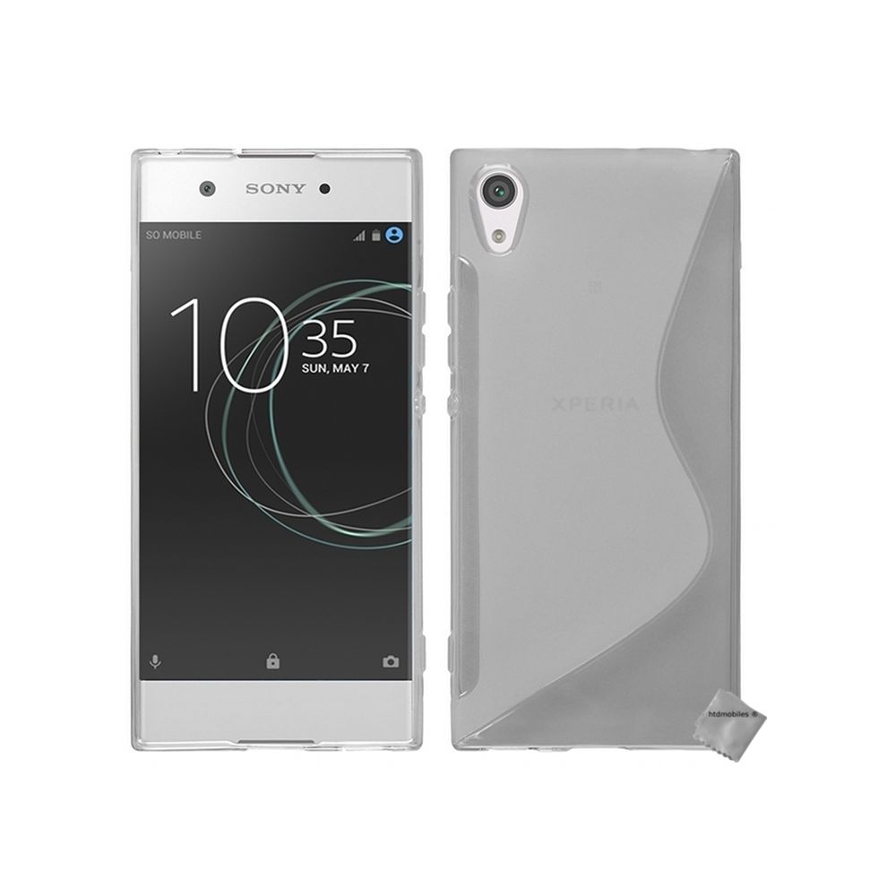Htdmobiles - Housse etui coque pochette silicone gel fine pour Sony Xperia L1 + film ecran - SLINE TRANSPARENT - Autres accessoires smartphone