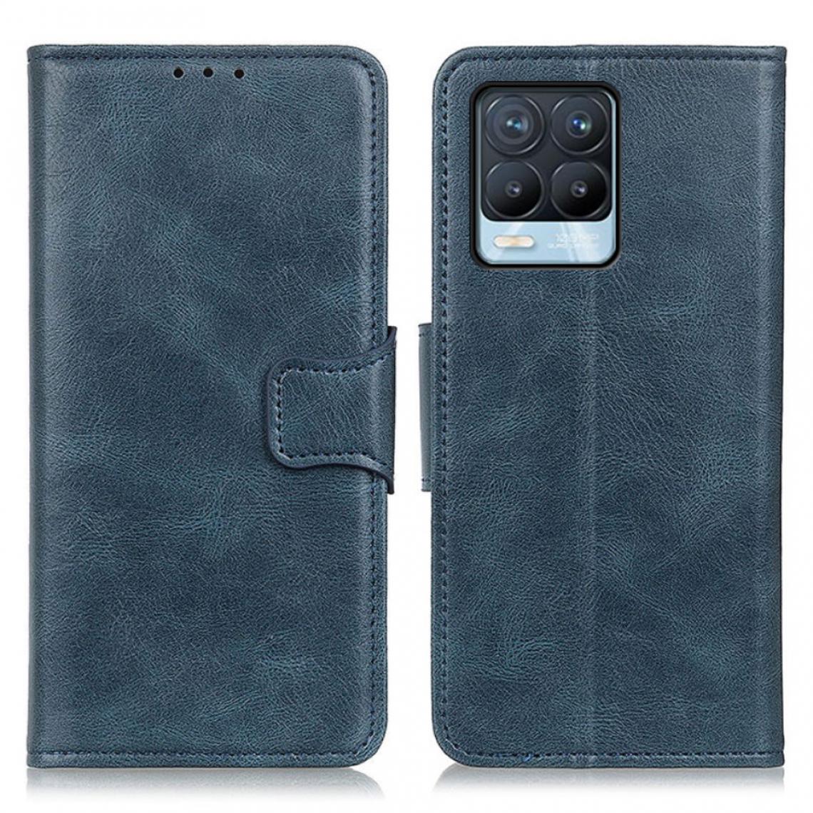 Other - Etui en PU Cheval fou avec support et porte-cartes bleu pour votre Realme 8/8 Pro - Coque, étui smartphone
