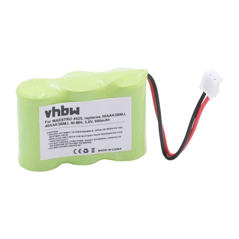 Vhbw - vhbw 1x NiMH batterie 600mAh (3.6V) pour télephone fixe sans fil Philips CL-8240, CL-8241, CL-8245, CL-8305, CL-8310 comme HHR-P303, 3N270AA, etc. - Batterie téléphone