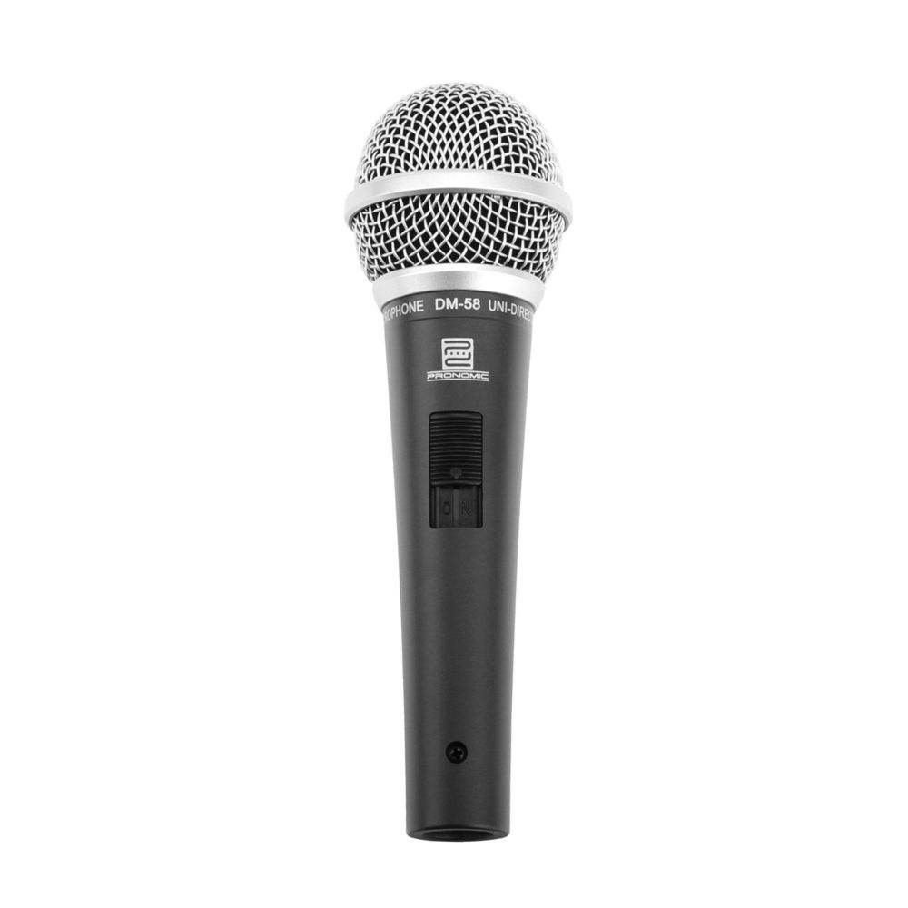 Pronomic - Pronomic Vocal Microphone DM-58 avec Interrupteur set avec pince - Micros chant