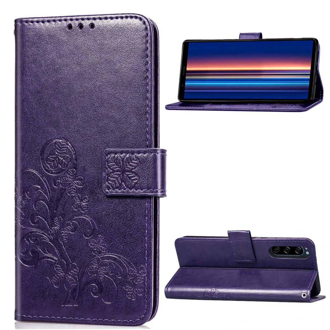 OtterBox - Sony Xperia 5 Housse Etui Coque de protection type portefeuille (lys) [Violet] - Coque, étui smartphone