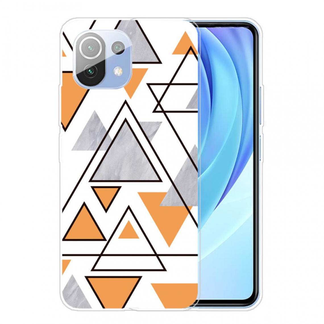 Other - Coque en TPU Motif de marbre triangulaire souple style L pour votre Xiaomi Mi 11 - Coque, étui smartphone
