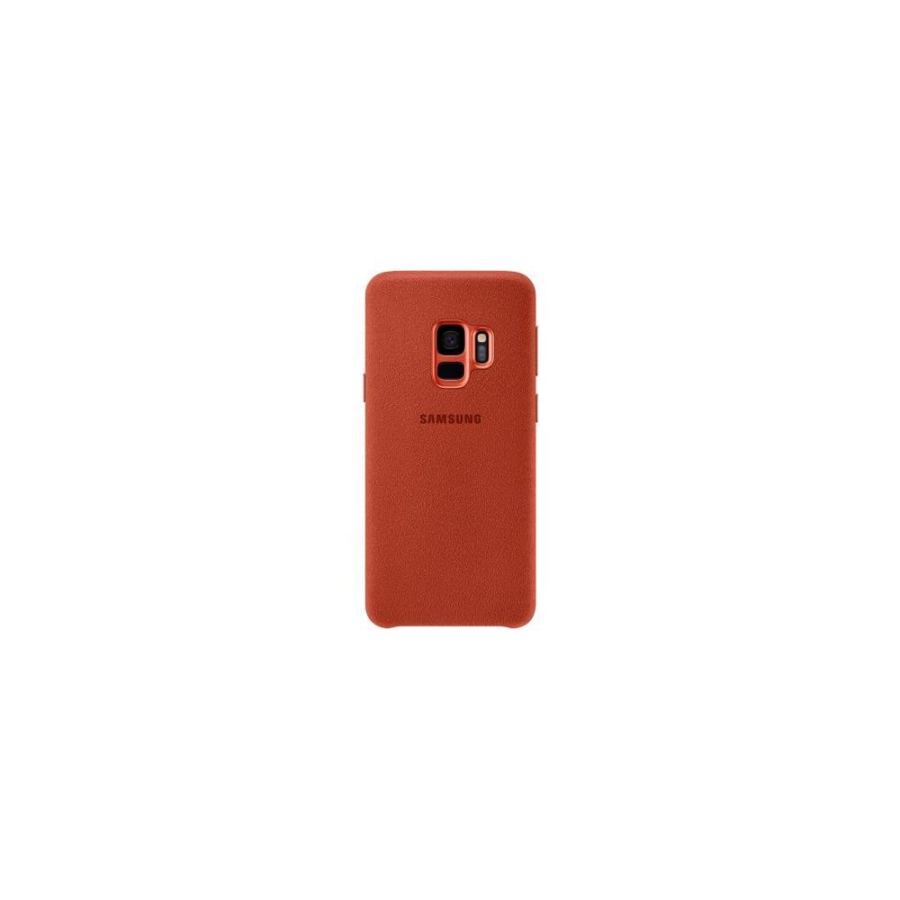 Samsung - Étui Samsung Alcantara Cover Rouge pour Galaxy S9 EF-XG960AREGWW - Support téléphone pour voiture