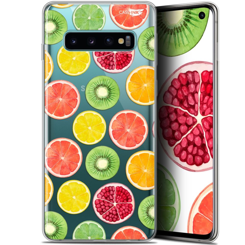 Caseink - Coque arrière Samsung Galaxy S10 (6.1 ) Gel HD [ Nouvelle Collection - Souple - Antichoc - Imprimé en France] Fruity Fresh - Coque, étui smartphone