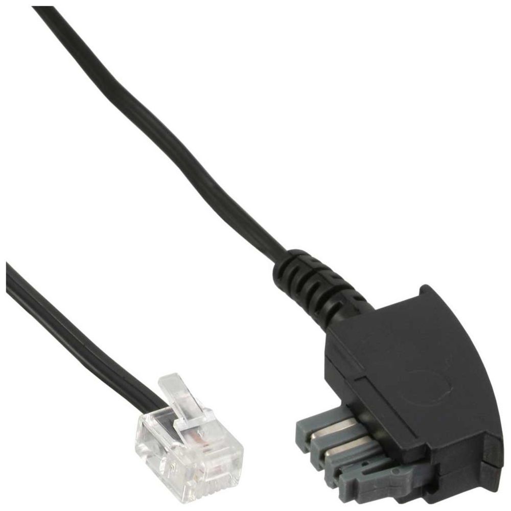 Inline - Câble InLine® TAE-N, TAE-N à RJ11 (6P4C), 1 m - Accessoires Téléphone Fixe