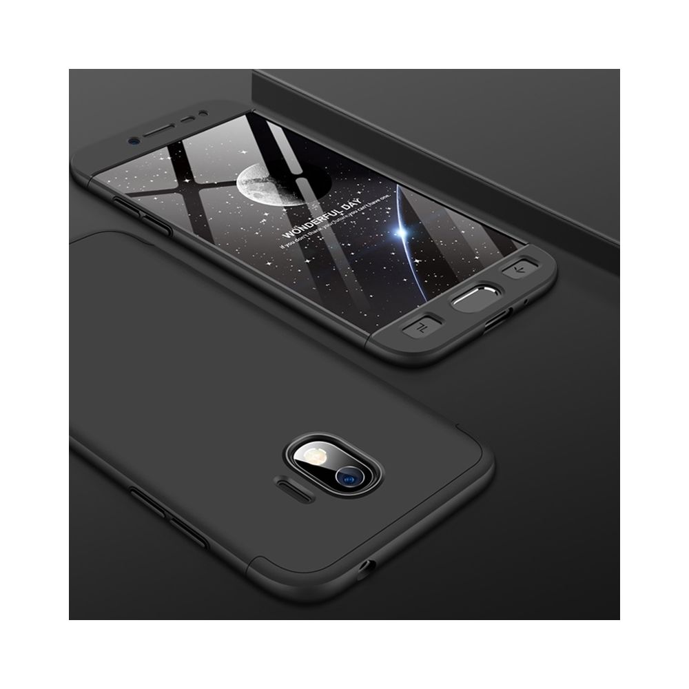 Wewoo - Coque Étui pour PC complet à épissure en trois étapes Galaxy J2 Pro 2018 noir - Coque, étui smartphone
