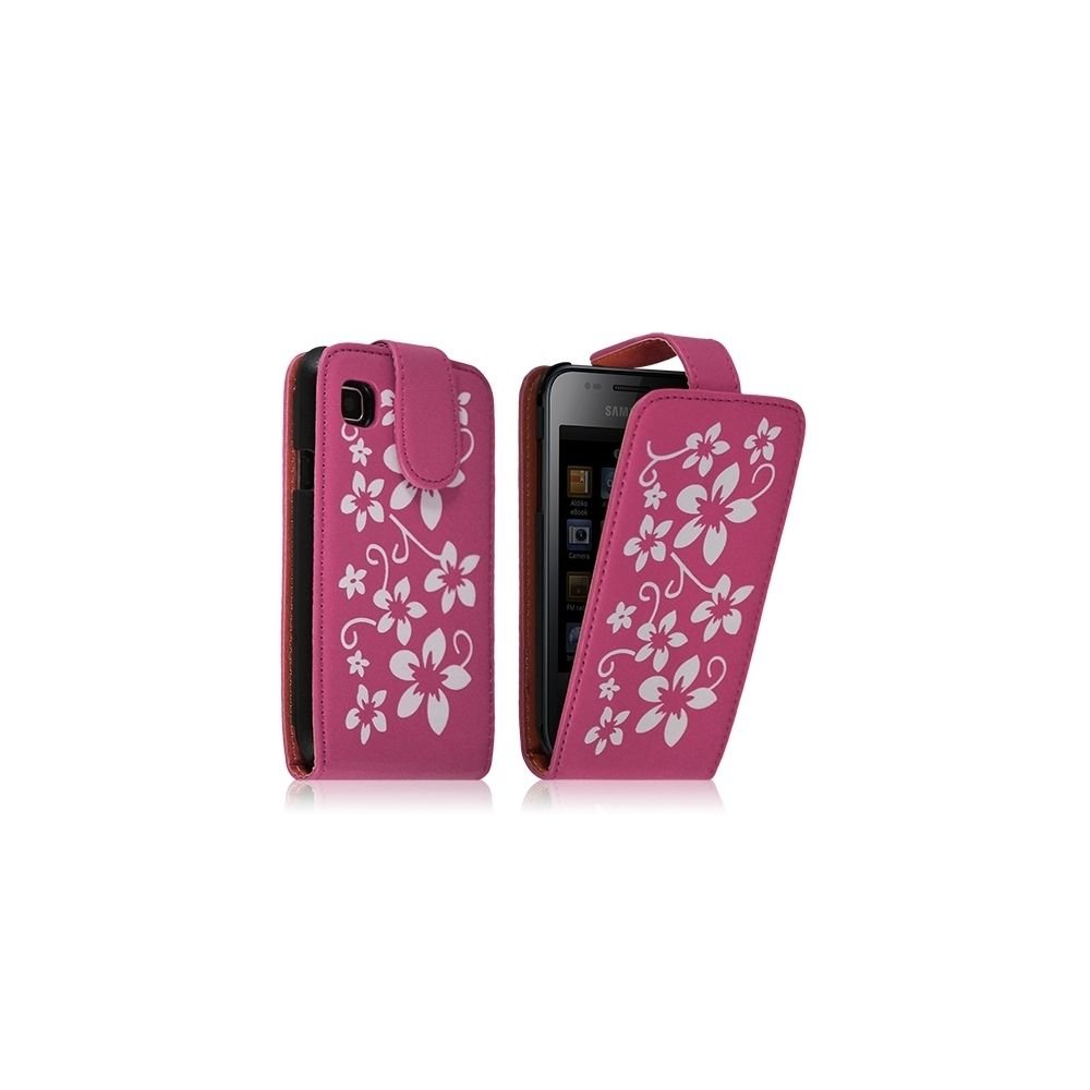 Karylax - Housse Coque Etui pour Samsung Galaxy S i9000 avec motif fleur couleur rose fushia - Autres accessoires smartphone