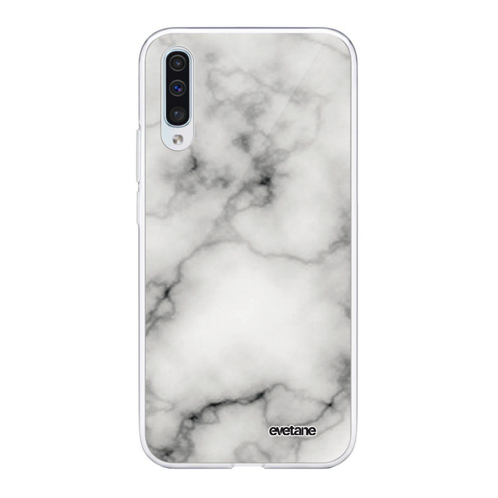Evetane - Coque Samsung Galaxy A50 souple transparente Marbre blanc Motif Ecriture Tendance Evetane. - Coque, étui smartphone