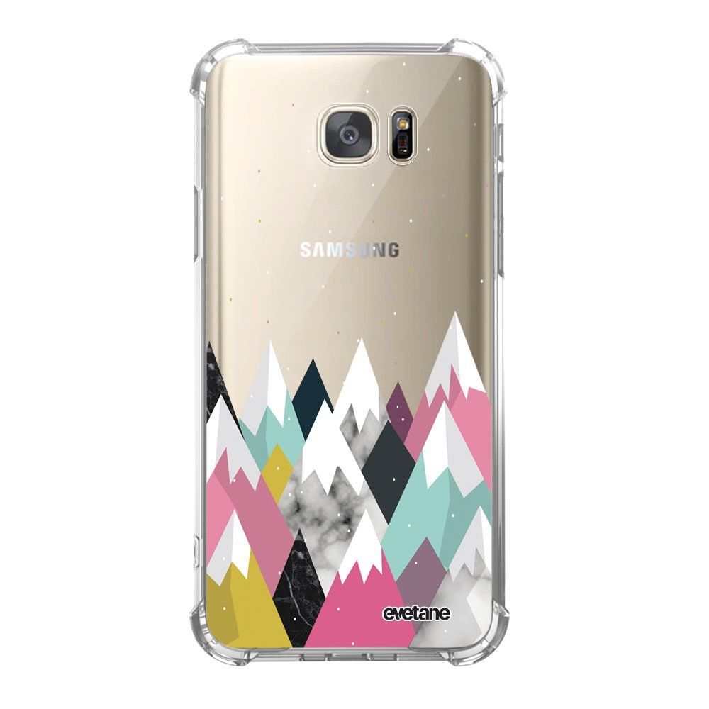 Evetane - Coque Samsung Galaxy S7 anti-choc souple avec angles renforcés Montagnes Evetane - Coque, étui smartphone