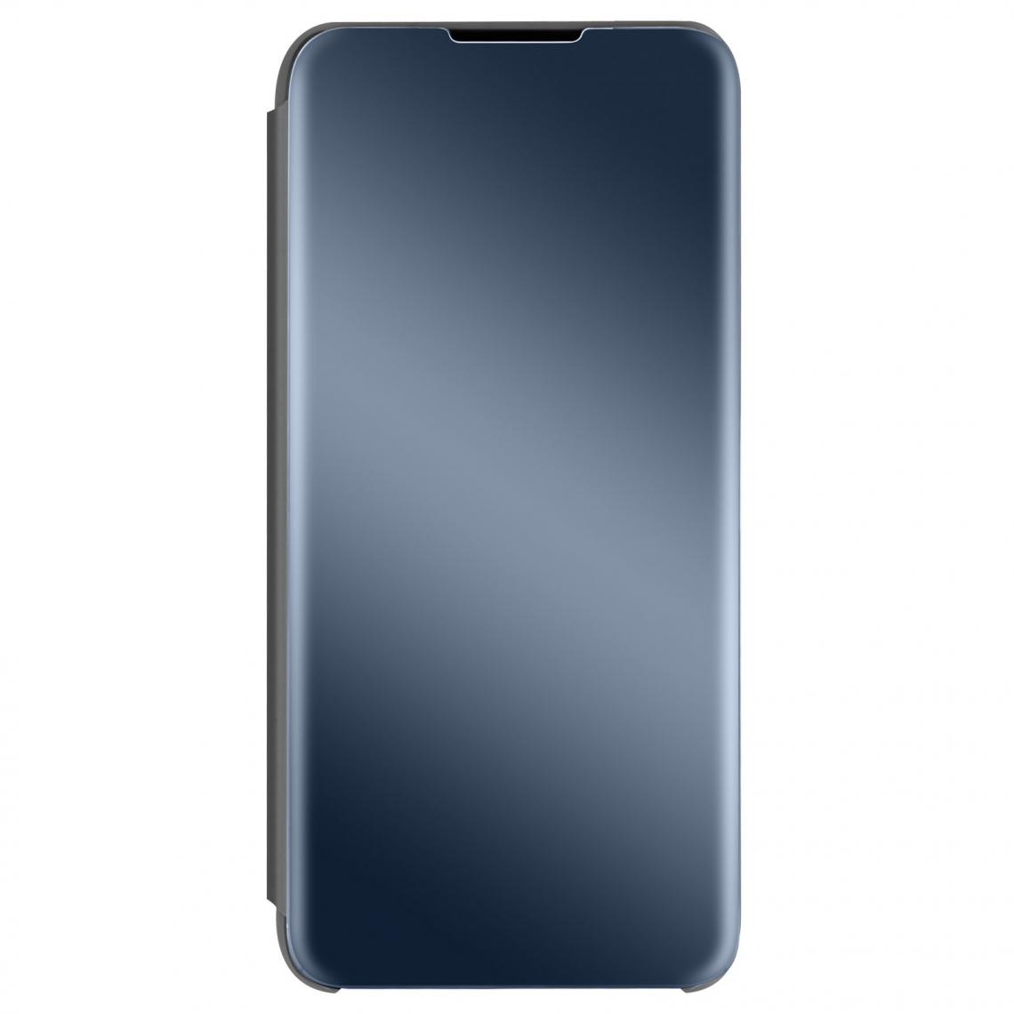 Avizar - Housse Xiaomi Redmi Note 10 et Note 10s Clapet translucide Miroir Support Noir - Coque, étui smartphone