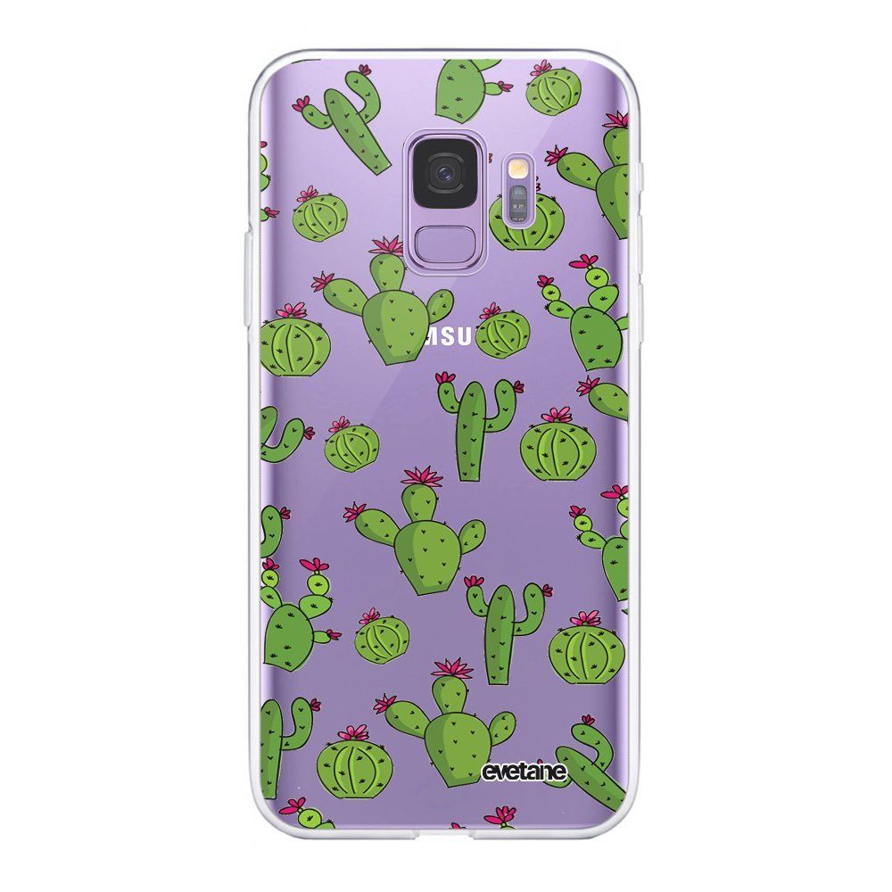 Evetane - Coque Samsung Galaxy S9 souple transparente Cactus Motif Ecriture Tendance Evetane. - Coque, étui smartphone